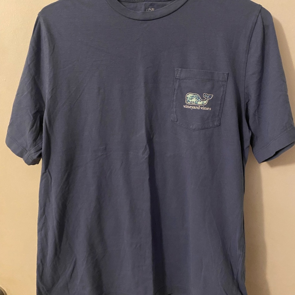Vineyard Vines Men's Navy Tee with Pocket